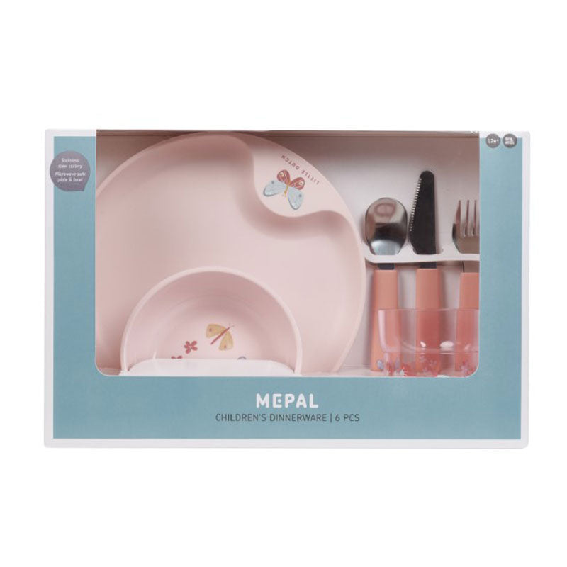 Little Dutch Kindergeschirr-Set sechsteilig "Flowers & Butterflies"