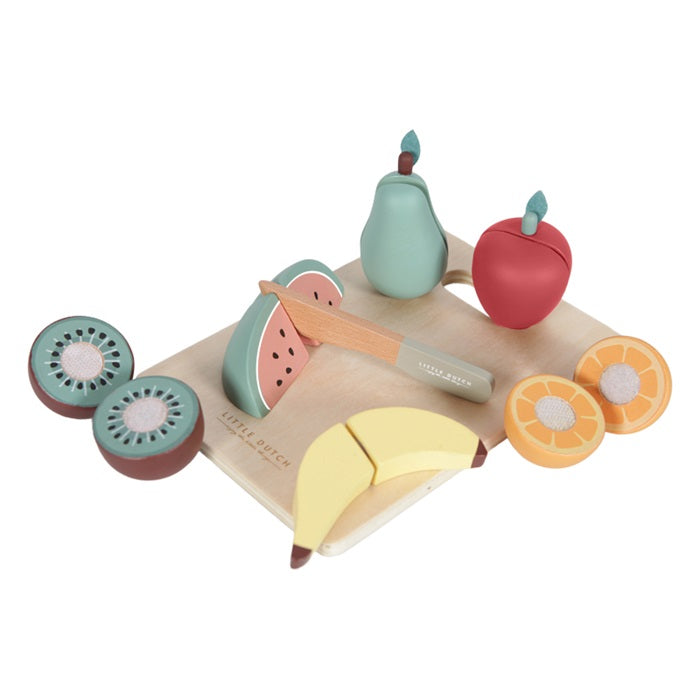 Little Dutch Küchenzubehör 'Obst zum Schneiden' aus Holz