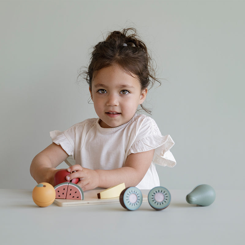 Little Dutch Küchenzubehör 'Obst zum Schneiden' aus Holz