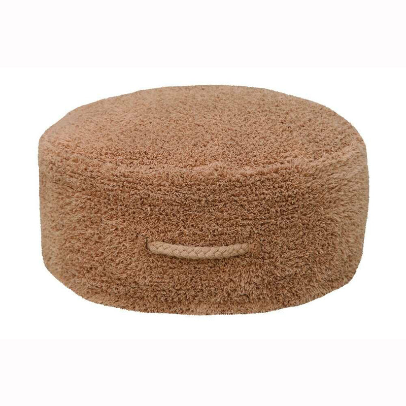 Lorena Canals Pouf "Chill" chestnut Ø50x20 cm