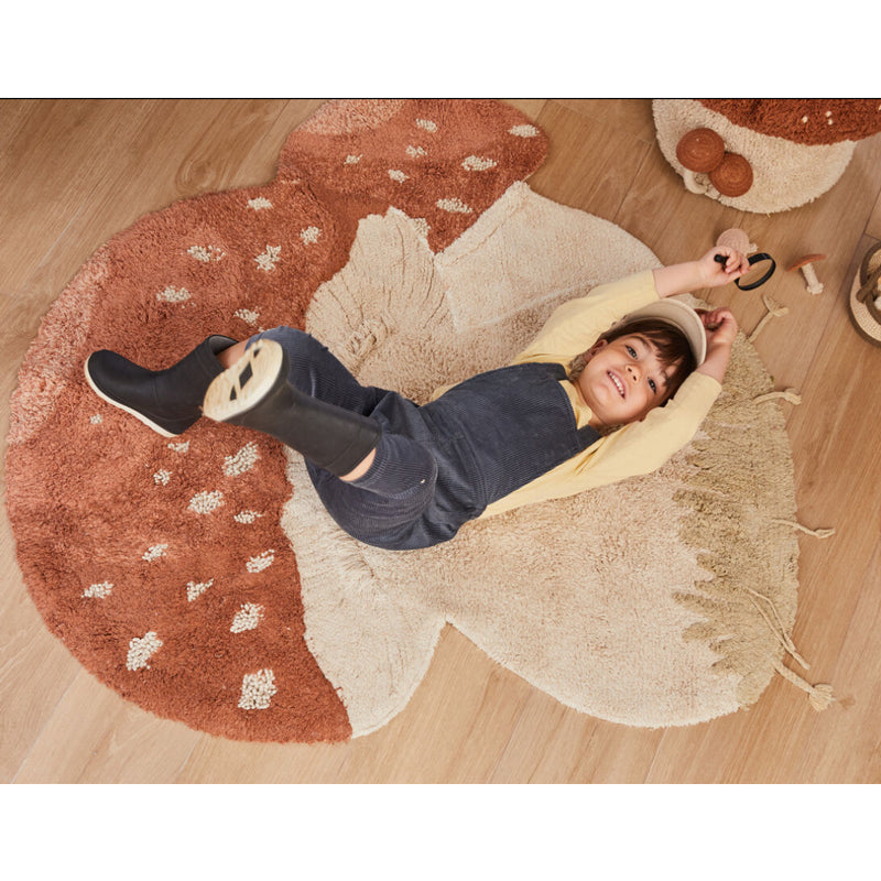 Lorena Canals waschbarer Teppich 'Boletus' 120x120cm