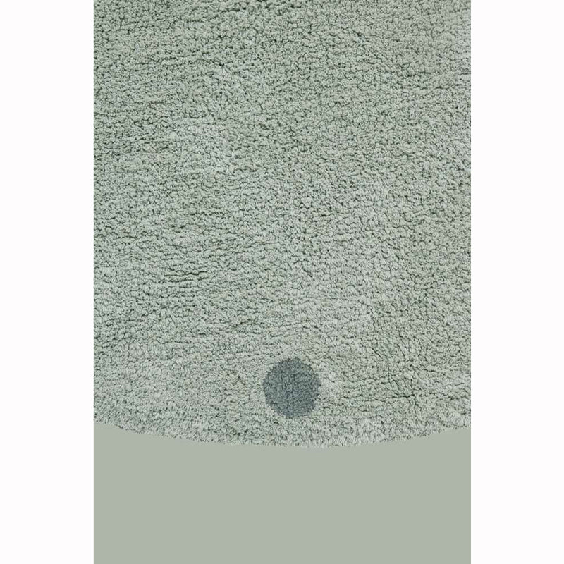 Lorena Canals waschbarer Teppich 'Round Dot' in blue sage Ø140cm