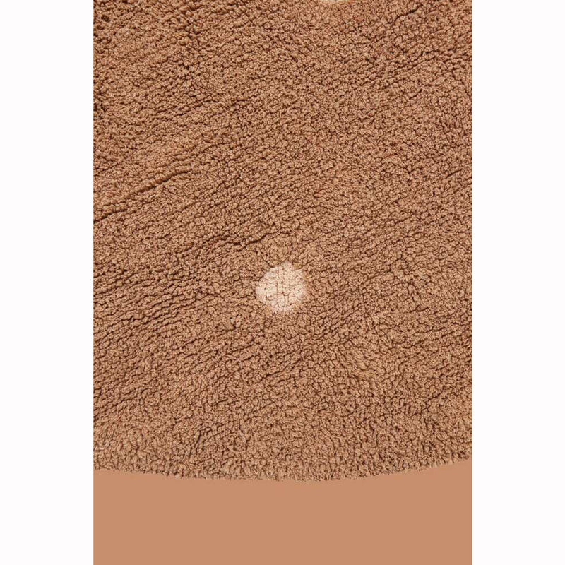 Lorena Canals waschbarer Teppich 'Round Dot' in chestnut Ø140cm
