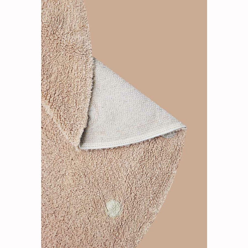 Lorena Canals waschbarer Teppich 'Round Dot' in rose Ø140cm