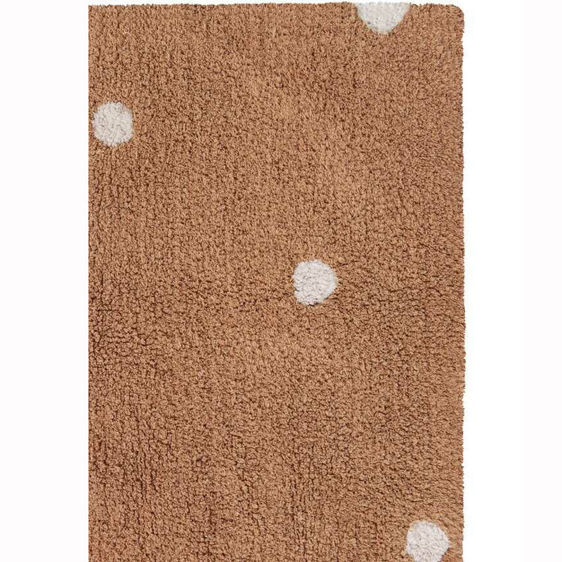 Lorena Canals waschbarer Teppich 'Mini Dot' in chestnut 100x150cm