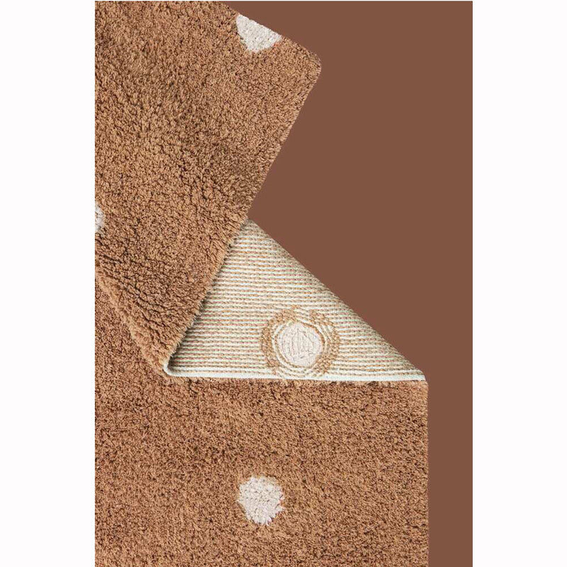 Lorena Canals waschbarer Teppich 'Mini Dot' in chestnut 100x150cm