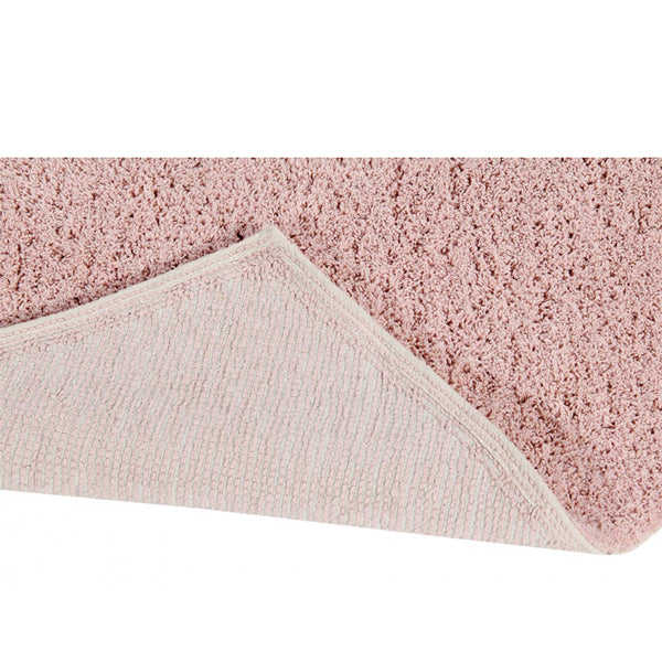 Lorena Canals waschbarer 2in1 Teppich PUFFY LOVE  Herz mit Kissen in rosa 160x180cm