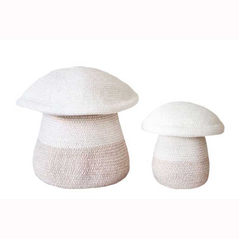 Lorena Canals Aufbewahrungskorb 'Babypilz' in natur/beige Ø23cm AUSSTELLUNGSSTÜCK