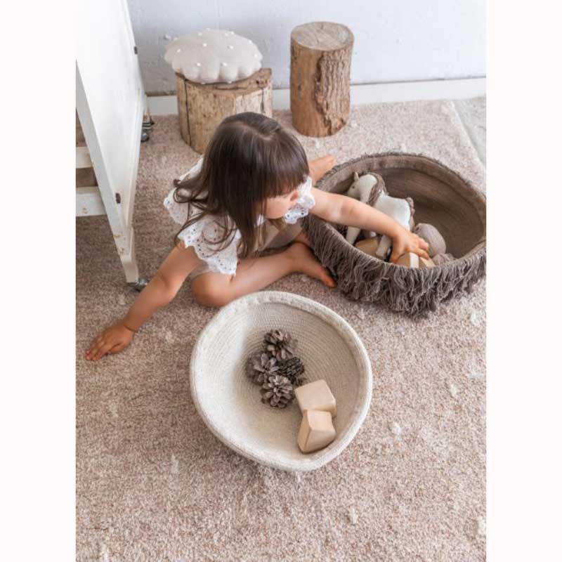 Lorena Canals Aufbewahrungskorb 'Mamapilz' in natur/beige Ø33cm AUSSTELLUNGSSTÜCK