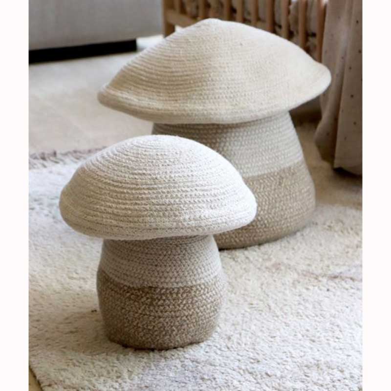 Lorena Canals Aufbewahrungskorb 'Mamapilz' in natur/beige Ø33cm AUSSTELLUNGSSTÜCK