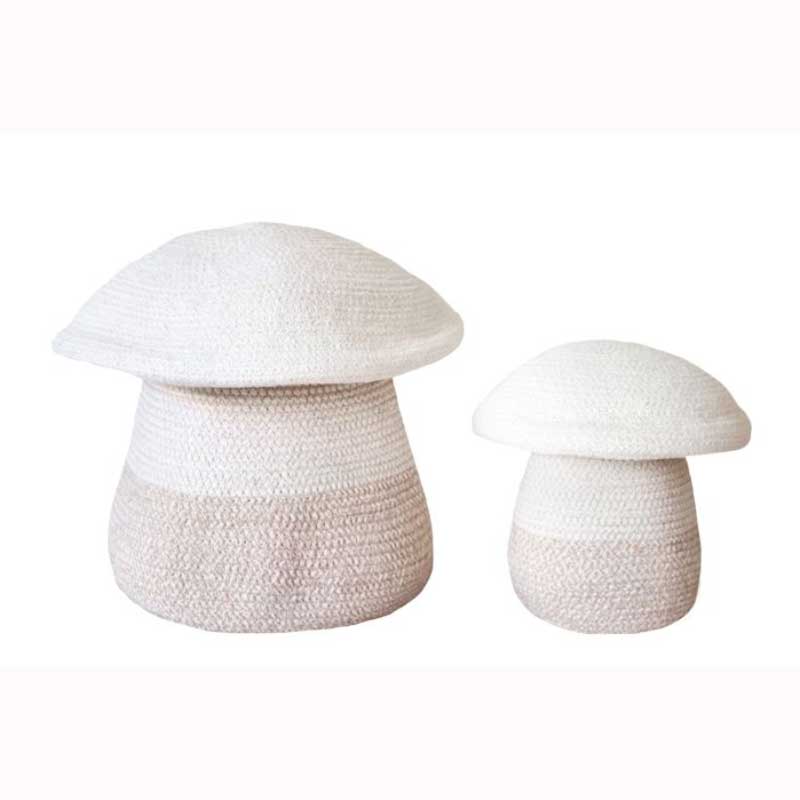 Lorena Canals Aufbewahrungskorb 'Mamapilz' in natur/beige Ø33cm AUSSTELLUNGSSTÜCK