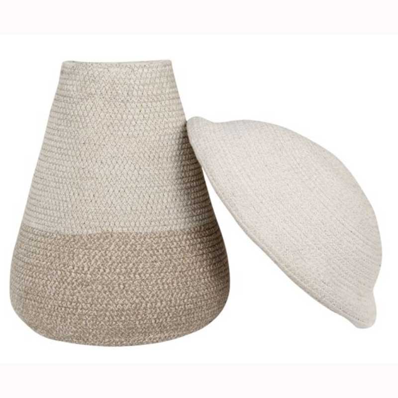 Lorena Canals Aufbewahrungskorb 'Mamapilz' in natur/beige Ø33cm