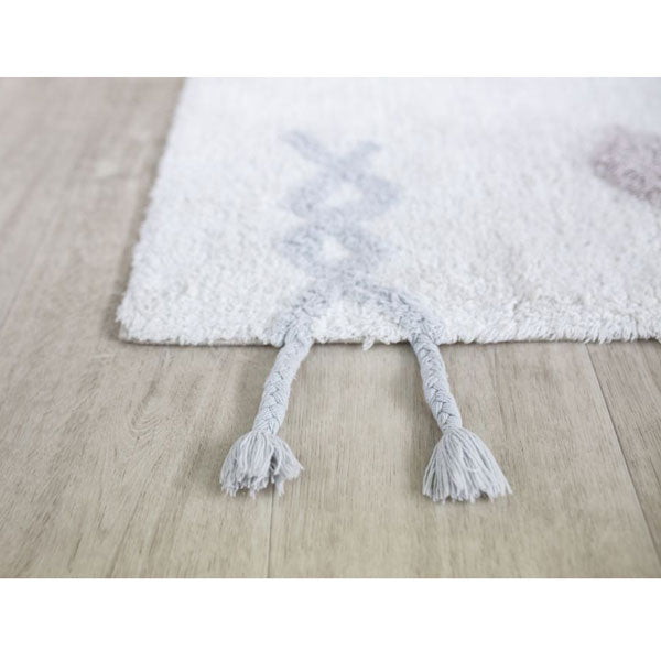 Lorena Canals waschbarer Teppich 'Kim' in natural mit bunten Designelementen 140x200cm