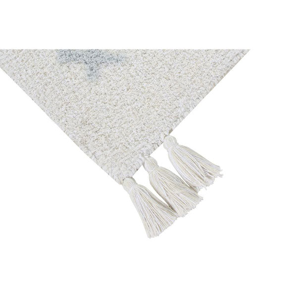 Lorena Canals waschbarer Teppich 'Kim' in natural mit bunten Designelementen 140x200cm