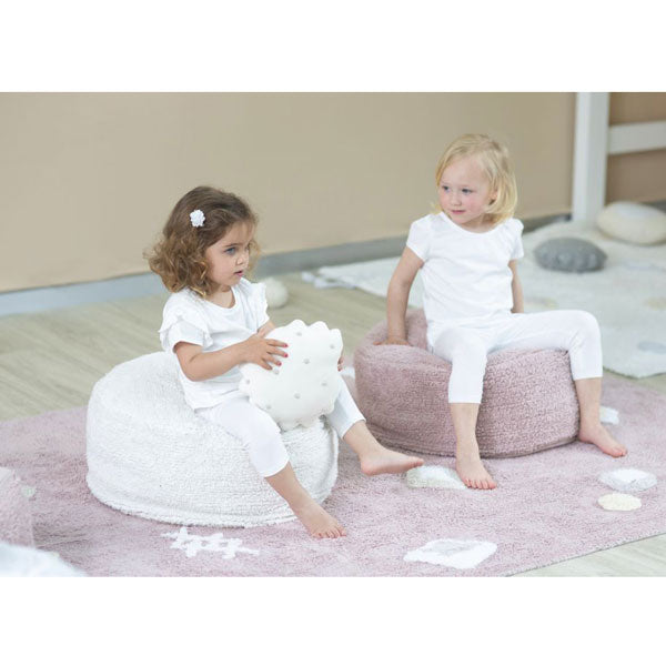 Lorena Canals waschbarer Teppich 'Noah' in nude vintage mit naturfarbenen Designelementen 140x200cm