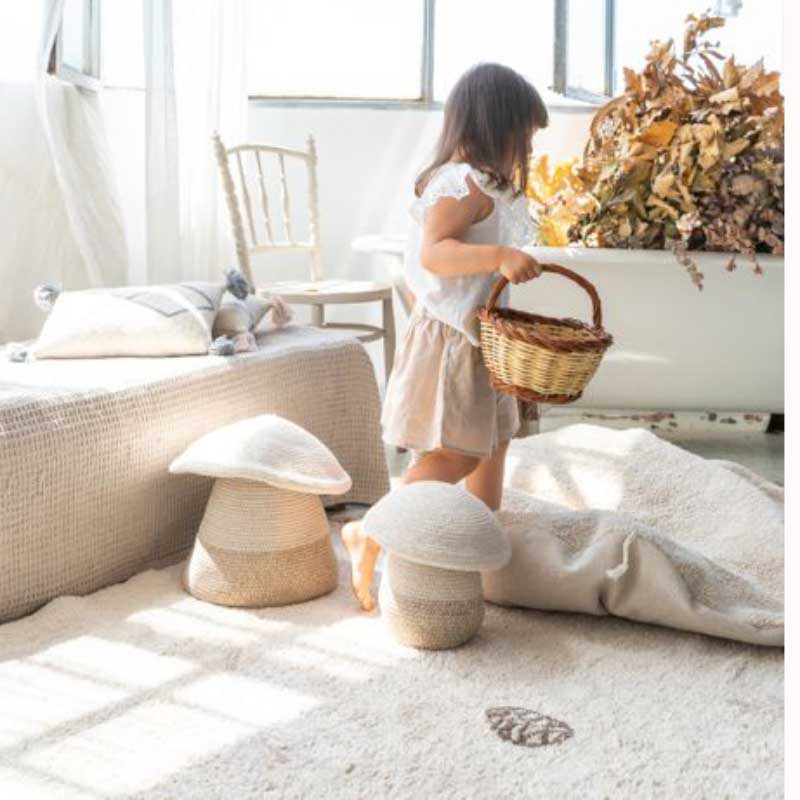 Lorena Canals waschbarer Teppich 'Pine Forest' in beige 140x200cm