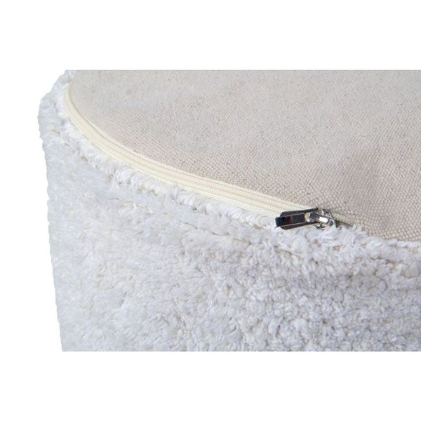 Lorena Canals waschbarer Sitzpouf 'Chill' in ivory 50x50x20cm