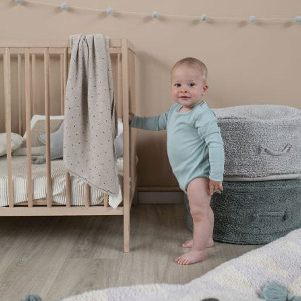 Lorena Canals waschbarer Sitzpouf 'Chill' in pearl grey50x50x20cm