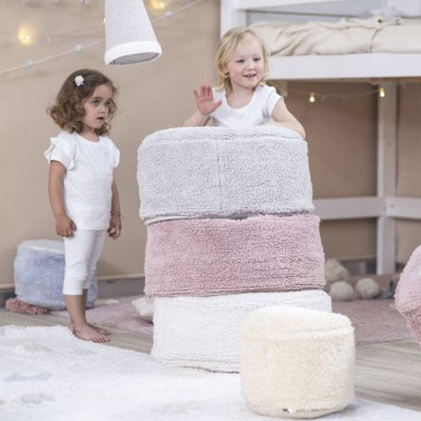 Lorena Canals waschbarer Sitzpouf 'Chill' in pearl grey50x50x20cm