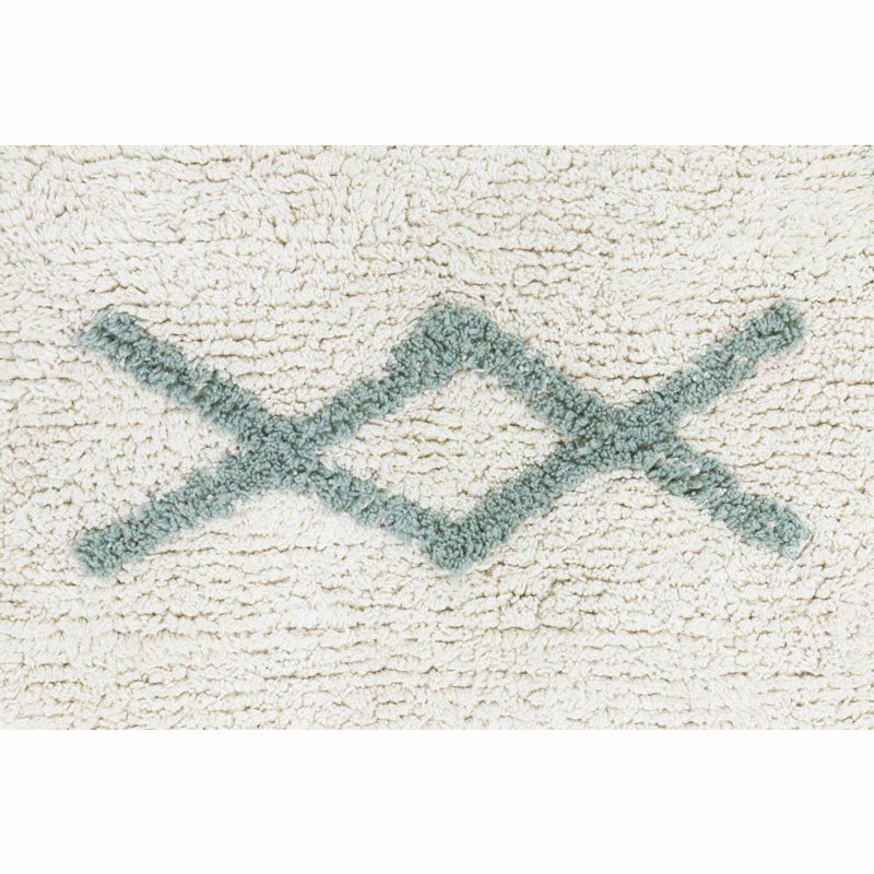 Lorena Canals waschbarer Teppich 'Atlas' in natural/vintage blue 120x160cm