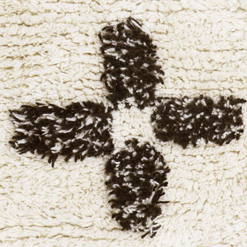 Lorena Canals waschbarer Teppich 'Berber Rhombs' in natur/ schwarz 120x170cm