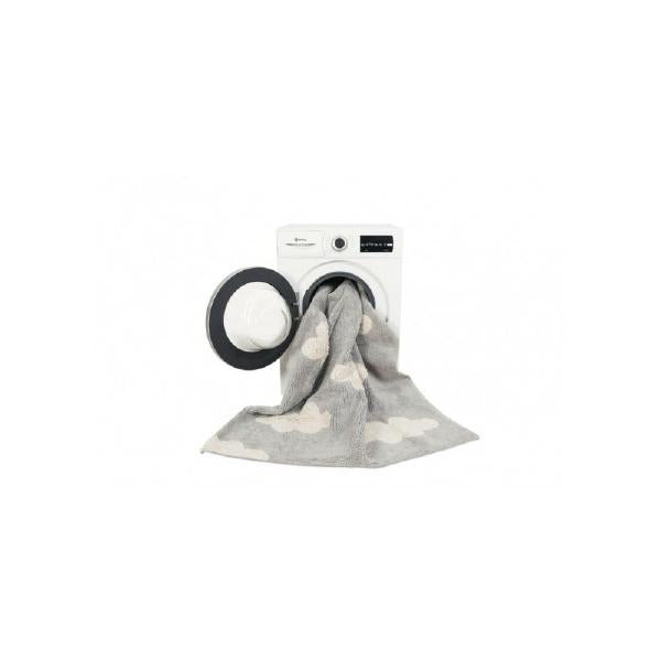 Lorena Canals waschbarer Teppich Wolken Vintage grau 120x160cm