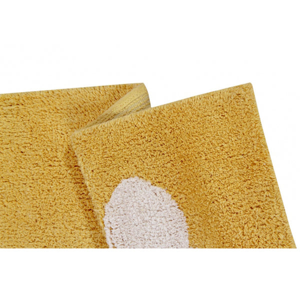 Lorena Canals waschbarer Teppich Wolken senfgelb 120x160cm