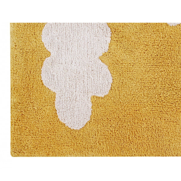 Lorena Canals waschbarer Teppich Wolken senfgelb 120x160cm