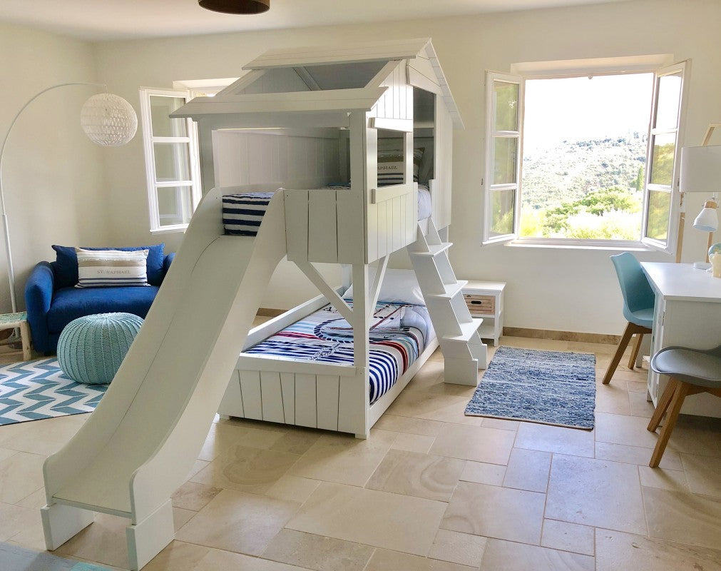 Mathy-by-Bols Baumhausbett als Stockbett 90x190cm mit Rutsche in 28 Farben erhältlich