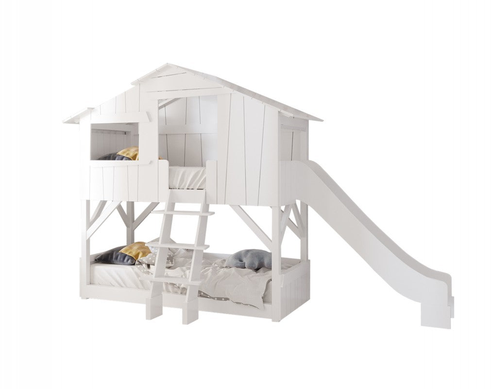 Mathy-by-Bols Baumhausbett als Stockbett 90x190cm mit Rutsche in 28 Farben erhältlich