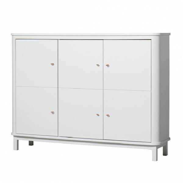 Oliver Furniture Wood Multi-Schrank 3-türig in weiß