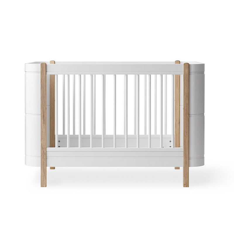 Oliver Furniture Wood Mini+ Babybett exklusive Umbauset Juniorbett 0-9 Jahre weiß/Eiche
