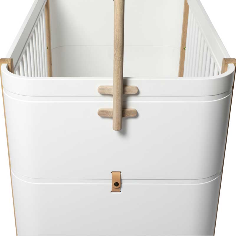 Oliver Furniture Wood Mini+ Vorhangstange in weiß für Babybett