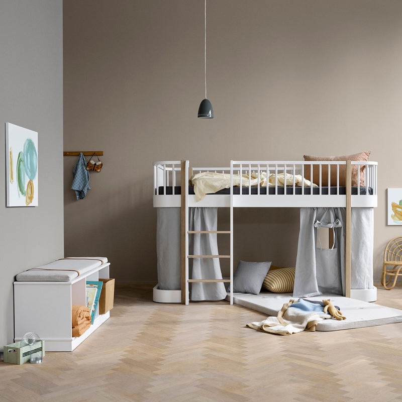 Oliver Furniture Wood Original halbhohes Hochbett 90x200cm in Eiche