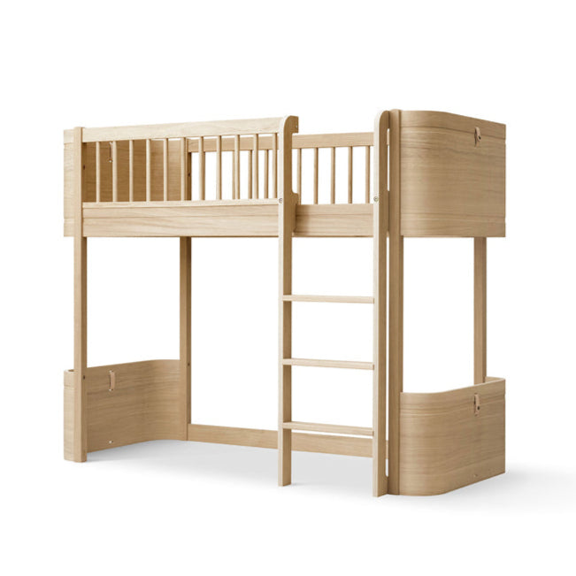 Oliver Furniture Wood Mini+ halbhohes Bett 68x162cm in Eiche