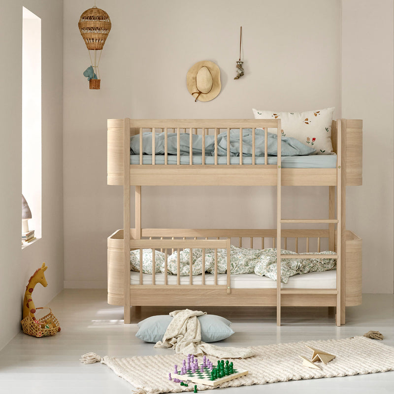 Oliver Furniture Wood Mini+ halbhohes Etagenbett 68x162cm Eiche