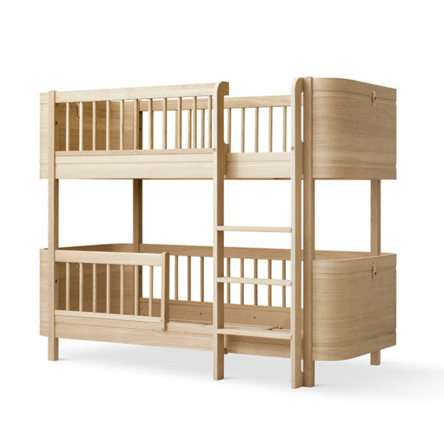 Oliver Furniture Wood Mini+ halbhohes Etagenbett 68x162cm Eiche