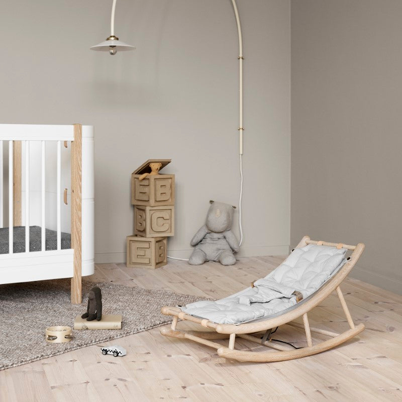Oliver Furniture Wood extra Babykissen für Wippe in grau