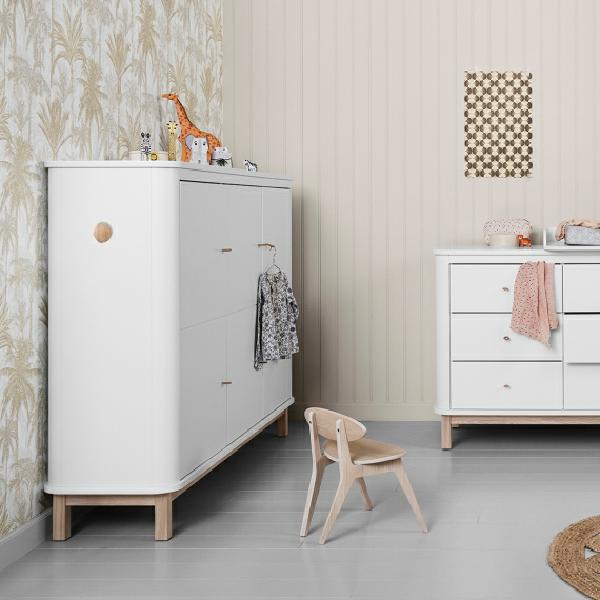 Oliver Furniture Wood Multi-Schrank 3-türig in weiß