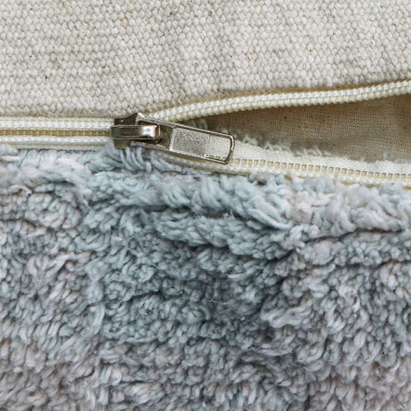 Lorena Canals Pouf "Vichy" blue sage 20x40x40 cm