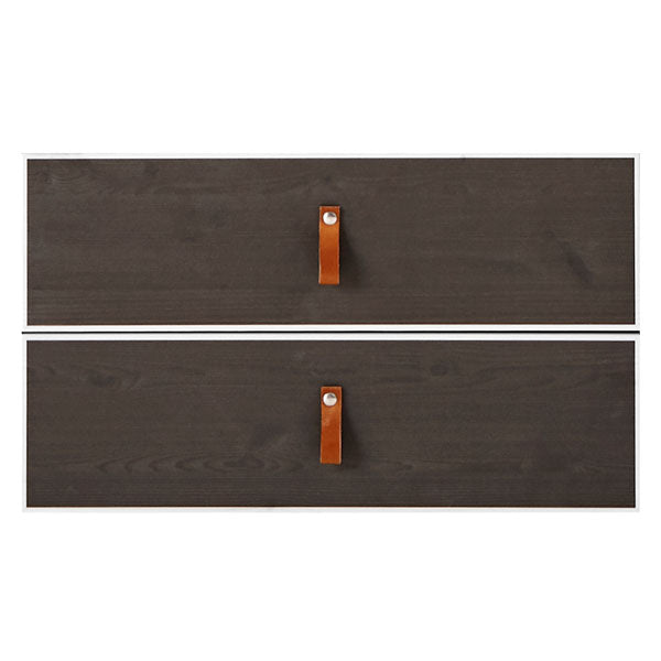 LIFETIME Schubladenset für Regal in white wash mit Kreidetafel Druck - Griffe separat