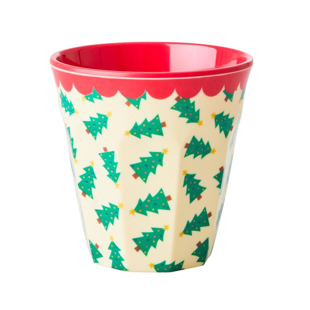 Rice Melaminbecher Medium 'Weihnachtsmann' in rot