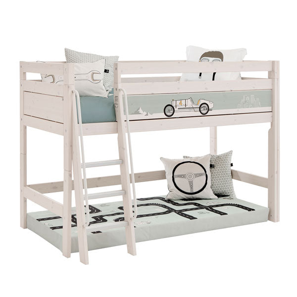 LIFETIME Sicherheitserhöhung für schräge Leiter in weiß oder white wash