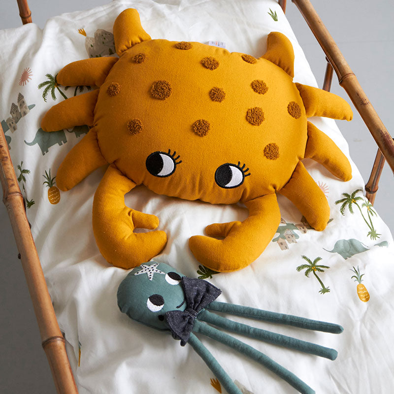 Roommate Stoffpuppe bzw. Kuscheltier Organic 'Oktopus' in Aqua ca. H 27cm
