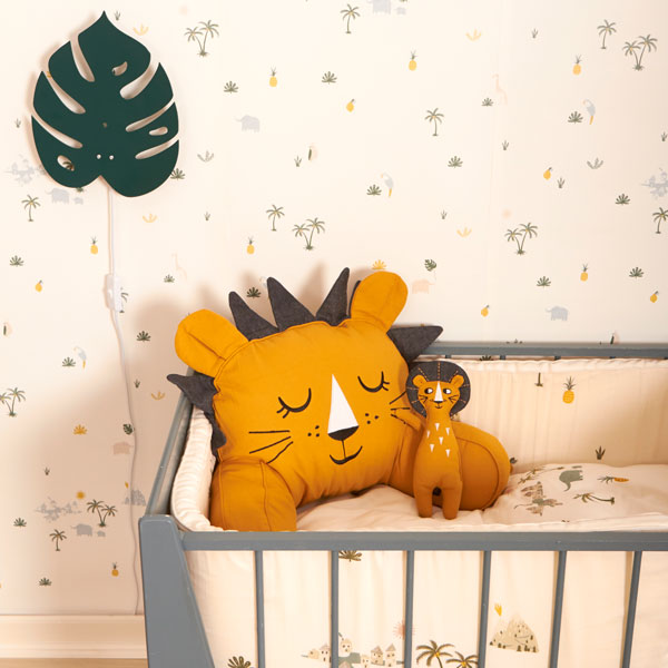 Roommate Stoffpuppe bzw. Kuscheltier Organic 'Löwe' in Senfgelb ca. H 27cm