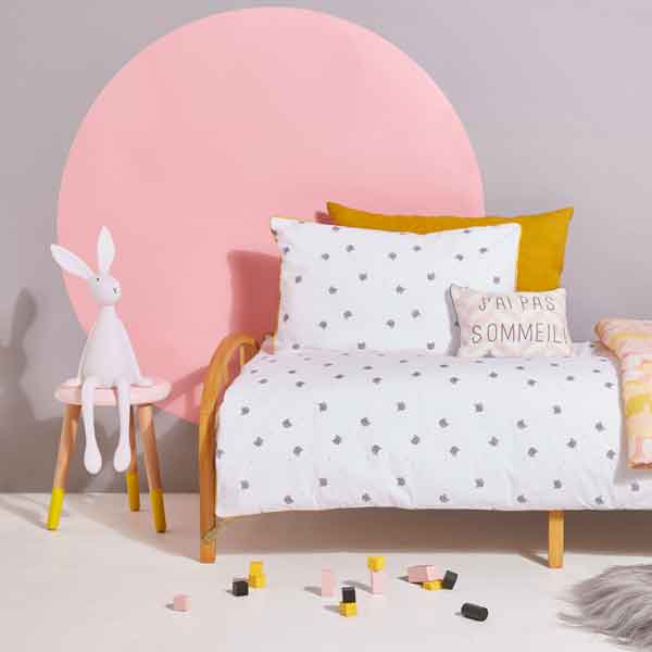 Rose in April Hasenlampe Joseph in weiß, Höhe 58cm