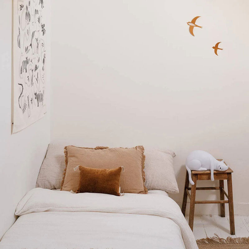 Rose in April Katzenlampe Georges in weiß, ca. 31cm