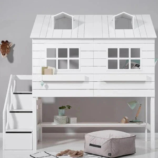 LIFETIME Bücherboard unter Hochbetten in weiß oder white wash