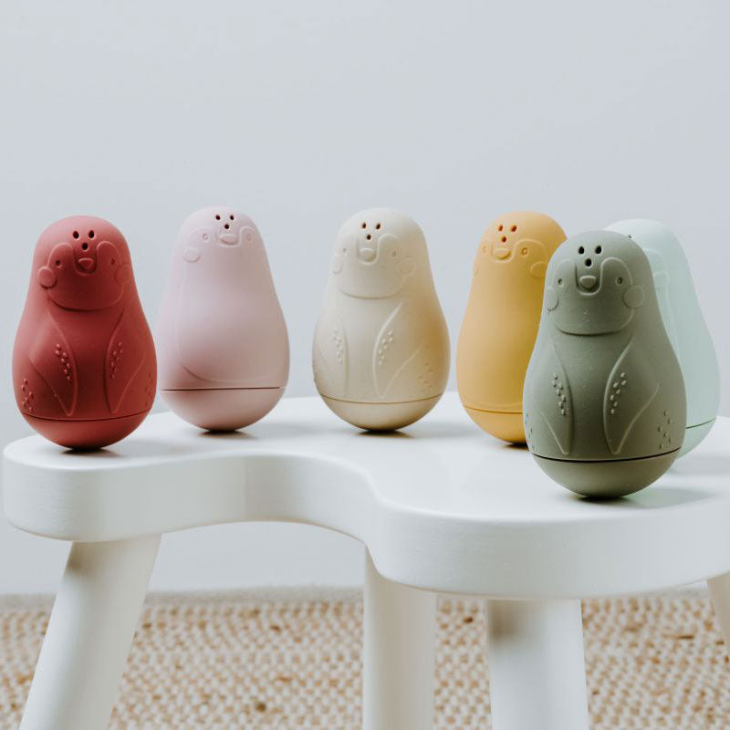 Baby's Only Spritzfiguren-Set Pinguin ocker/warm linen