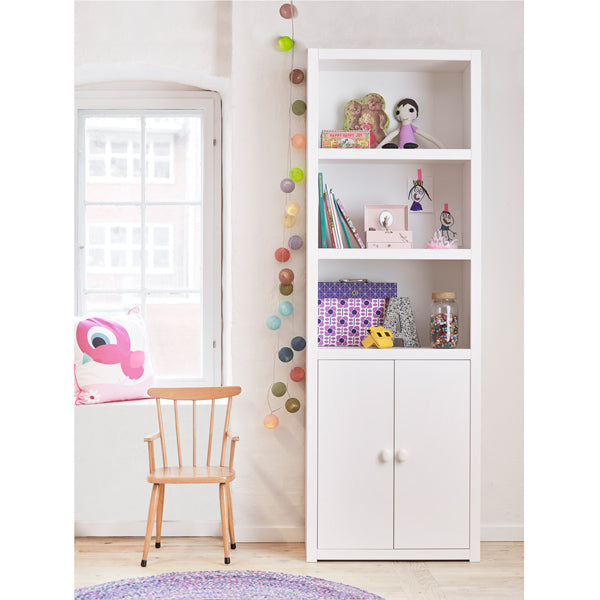 LIFETIME Türenset klein für Regal in white wash mit Kreidetafel Druck - Griffe separat